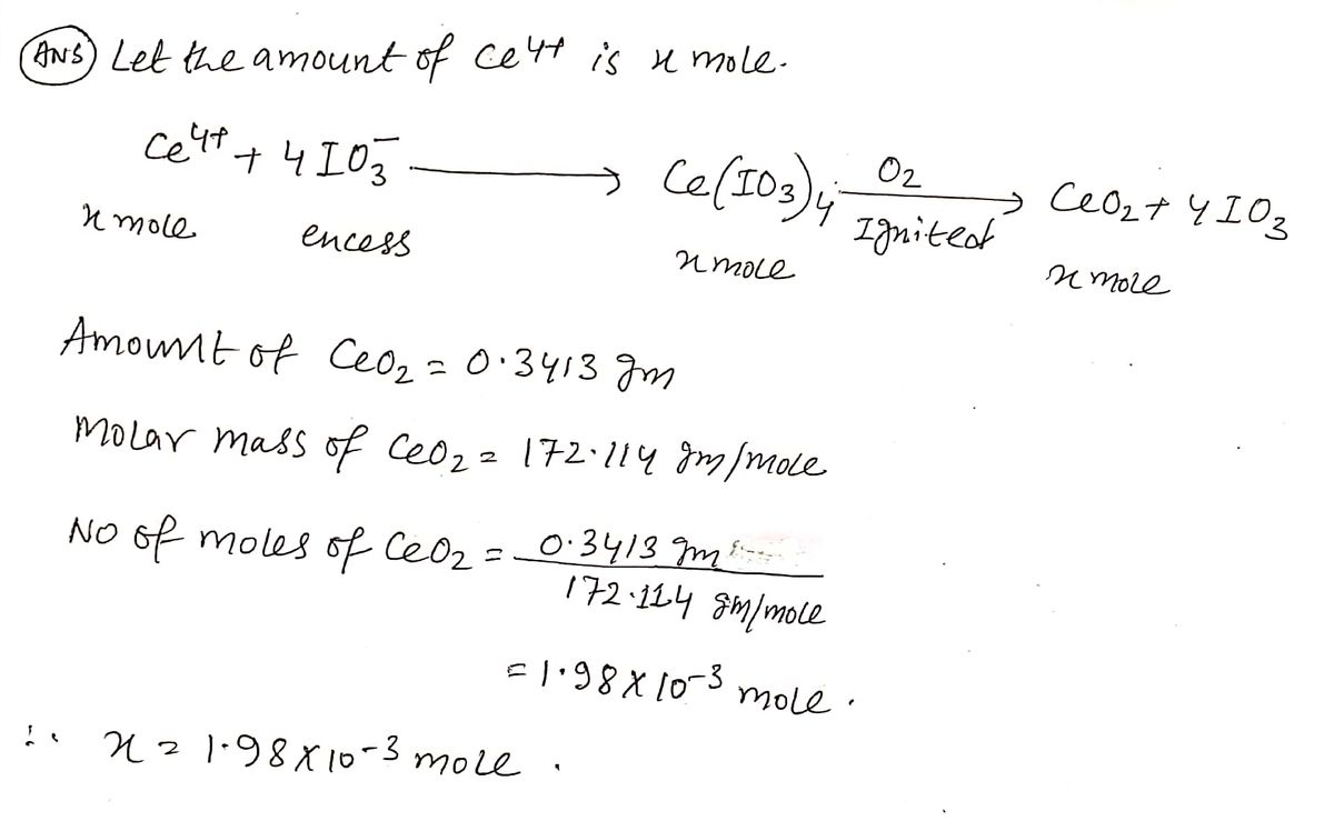 Chemistry homework question answer, step 1, image 1